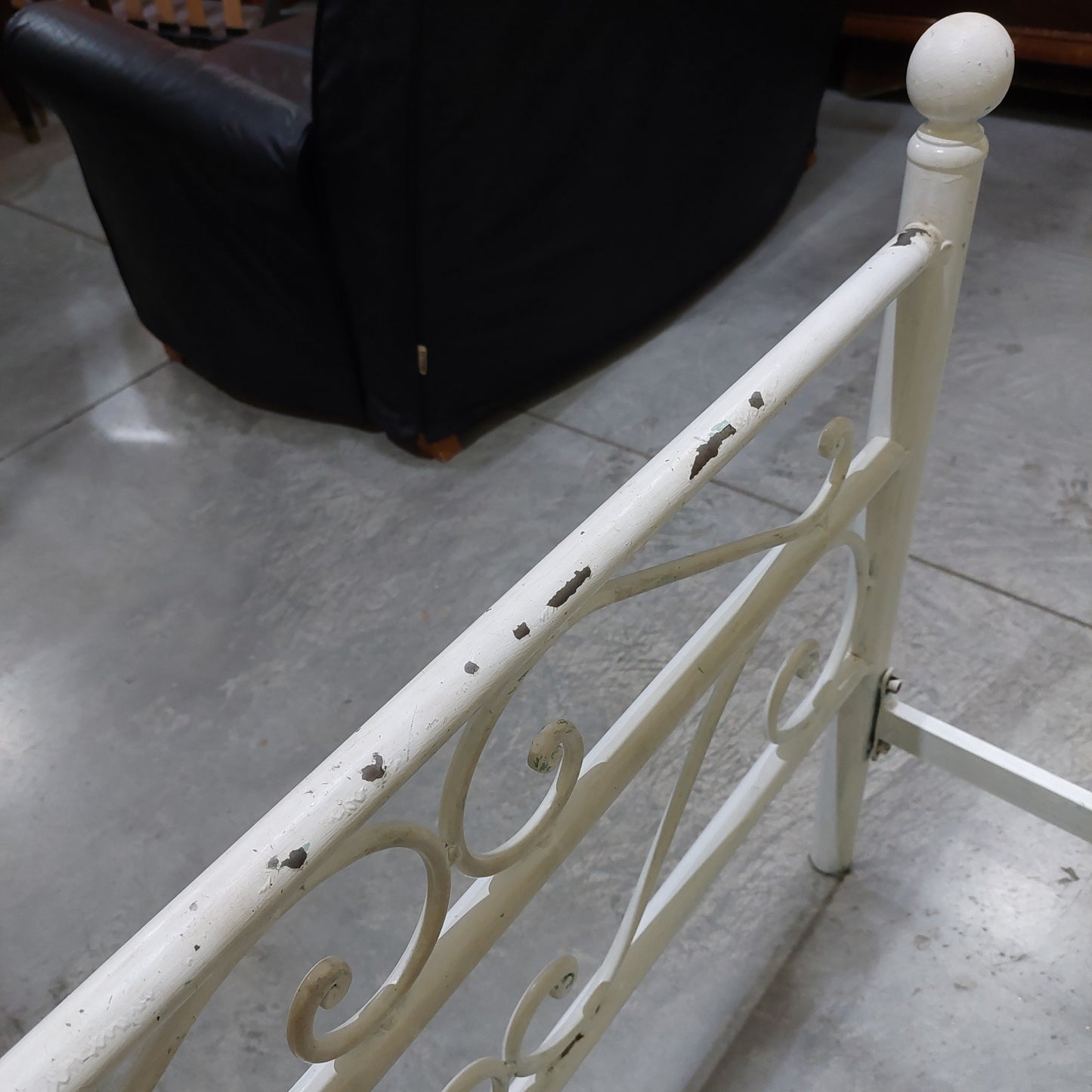 Letto* Singolo Ferro Bianco Cm200x93x126h