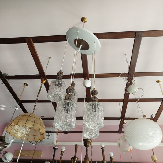 Plafoniera / Lampadario A Sospensione Vintage 5/luci