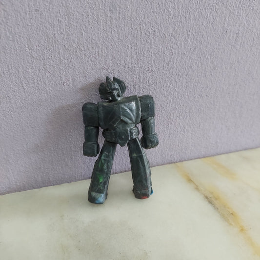 Robot In Gomma Nero "danguard" Anni 70