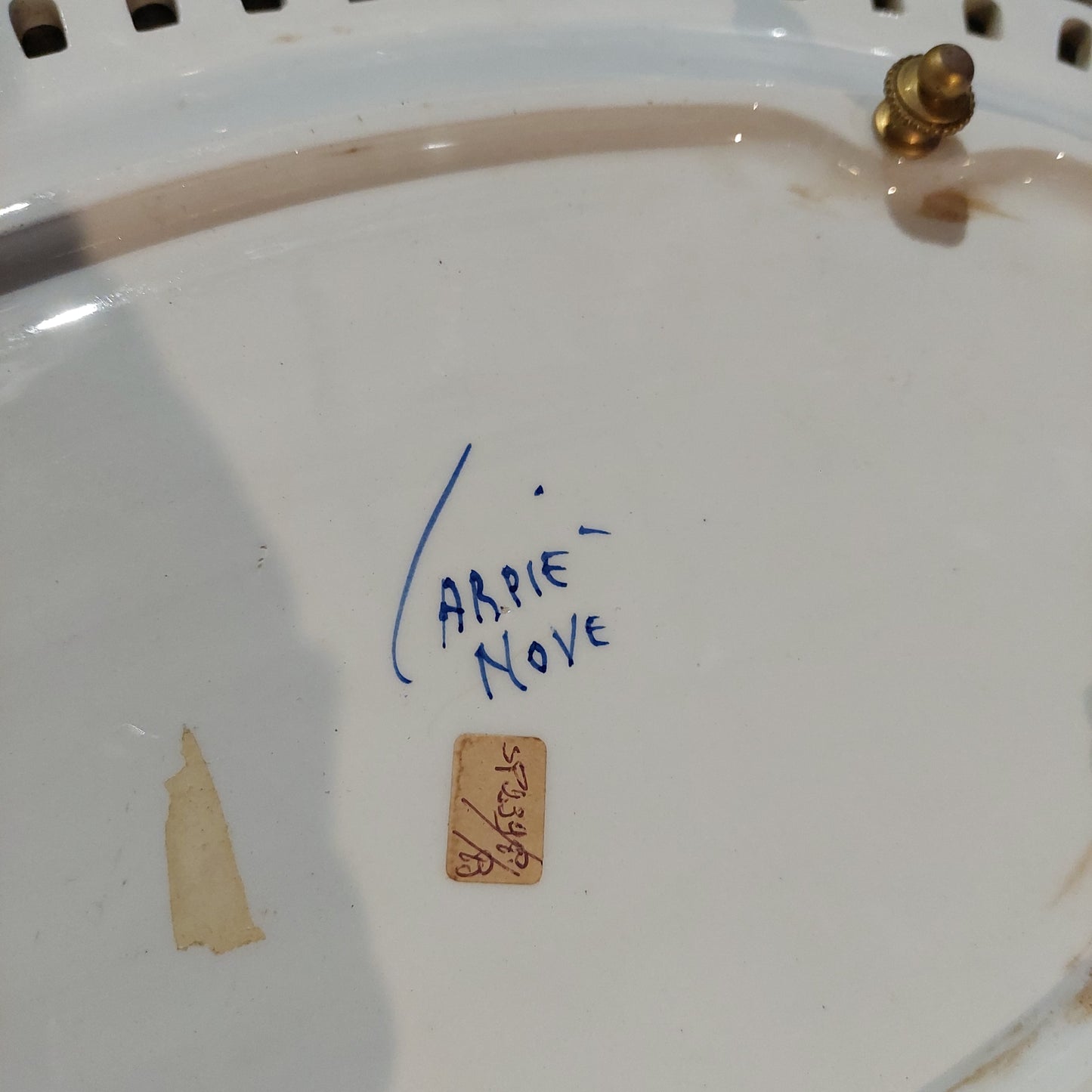 Centrotavola Art Nouveau Porc Carpie' Nove Bassano