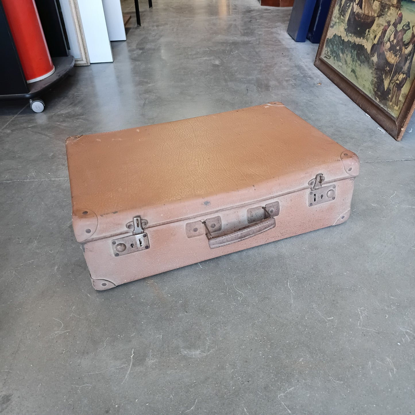 Valigia Di Cartone Vintage Cm50x32x15h