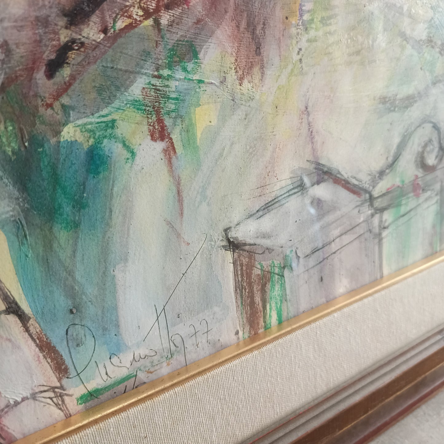 Q/ Paesaggio Siciliano Di Cucinotta '77 Cm91x71