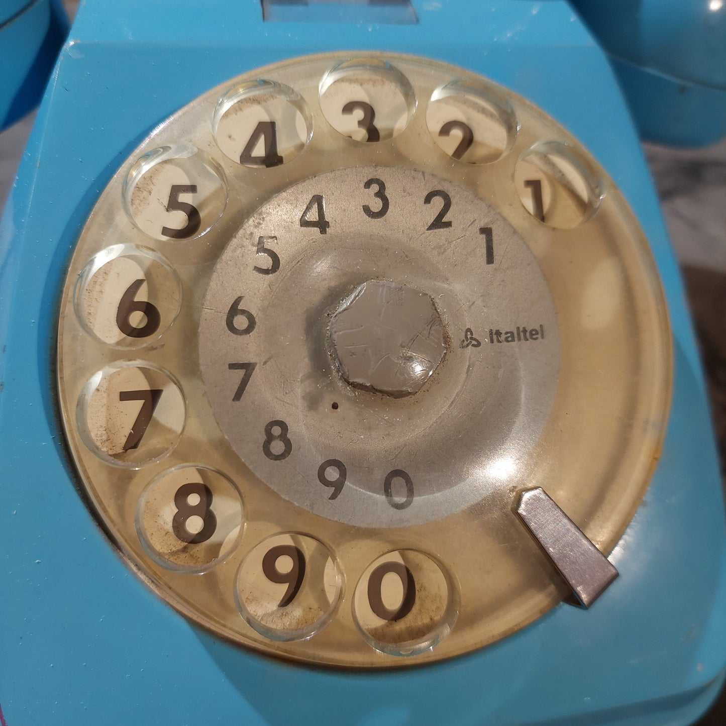 Telefono A Disco Sip Vintage Azzurro *