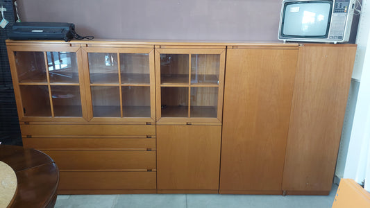 Parete Soggiorno Noce * Cm270x45x137h