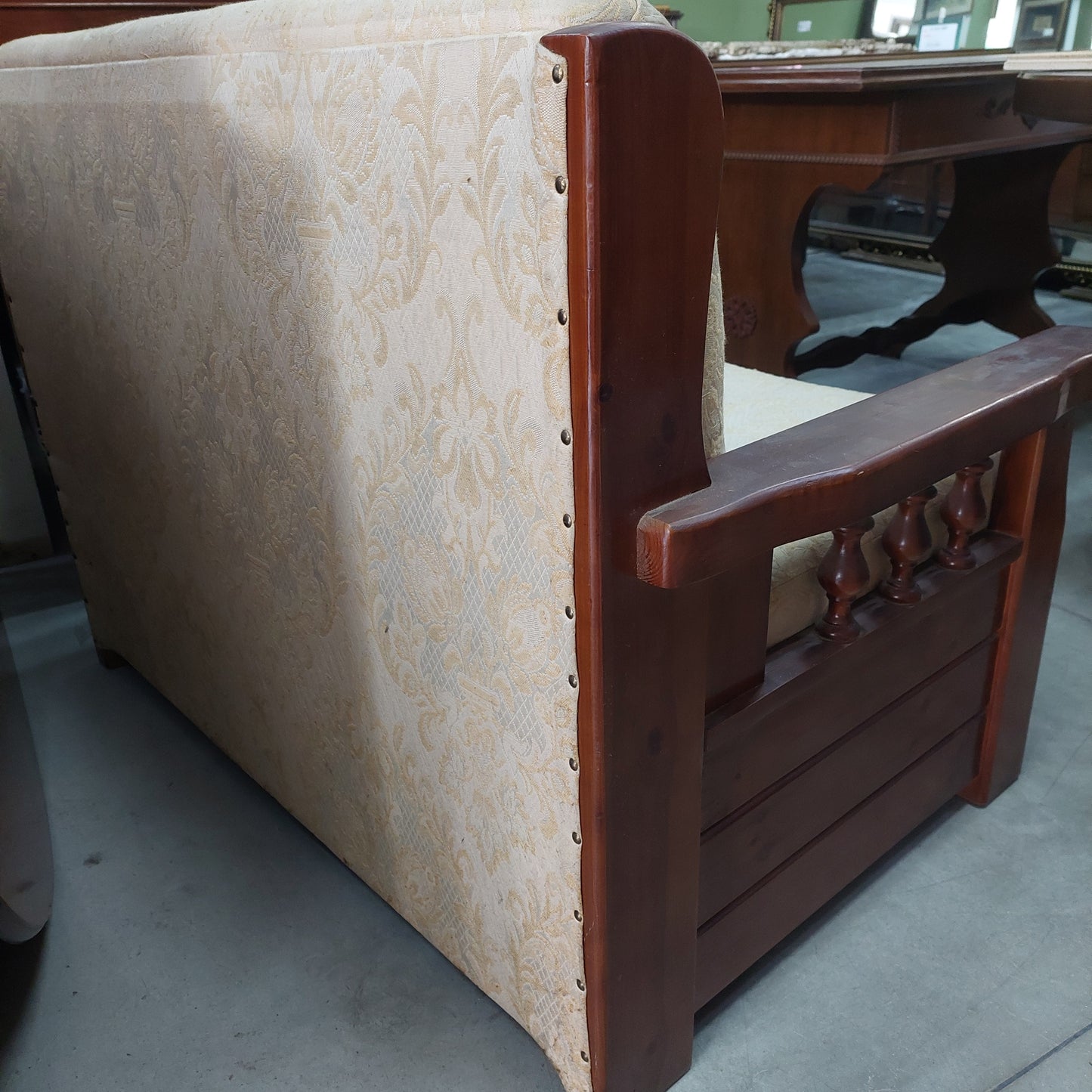 Divanetto * Legno Stile Country 2/p Cm112x75x85h