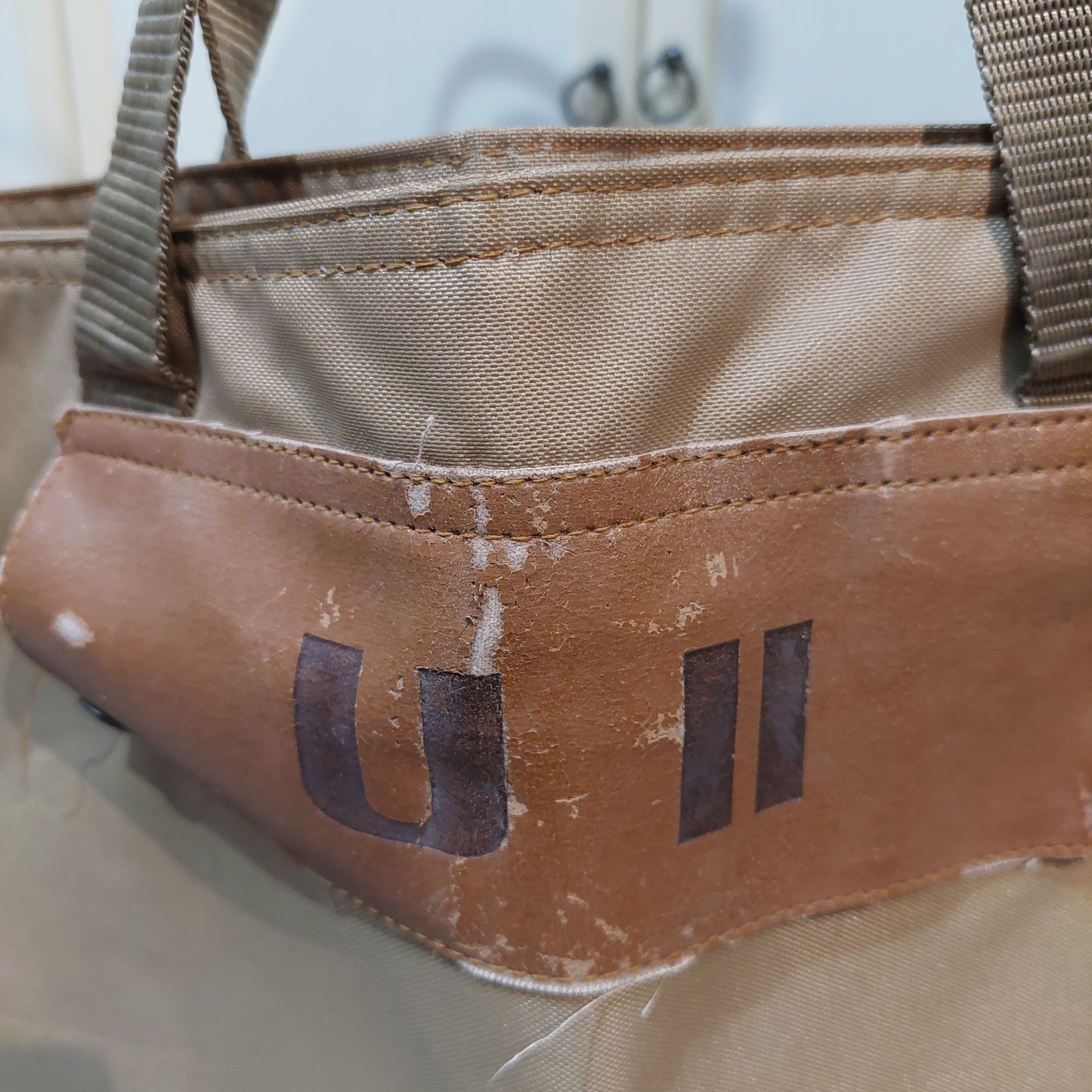 Borsa Mare Tela Cammello