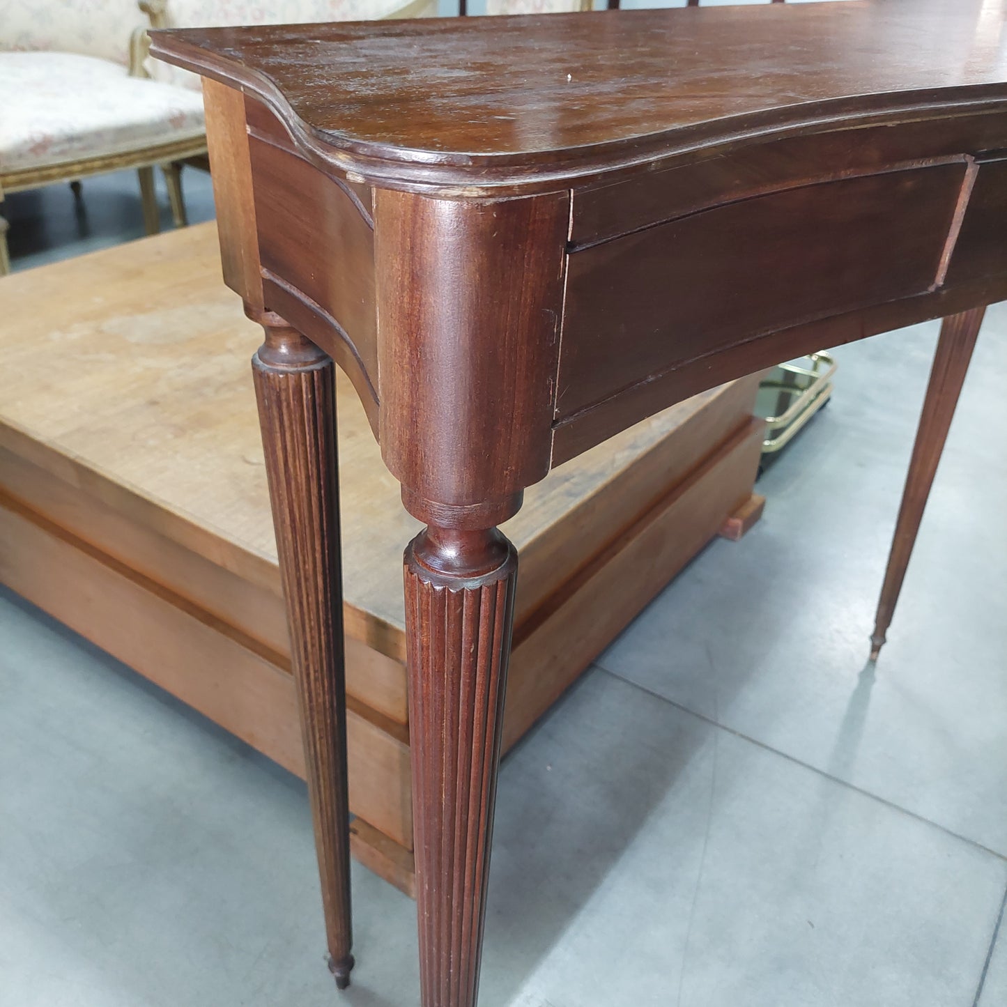 Consolle Legno Anni 50 Cm105x32x87h