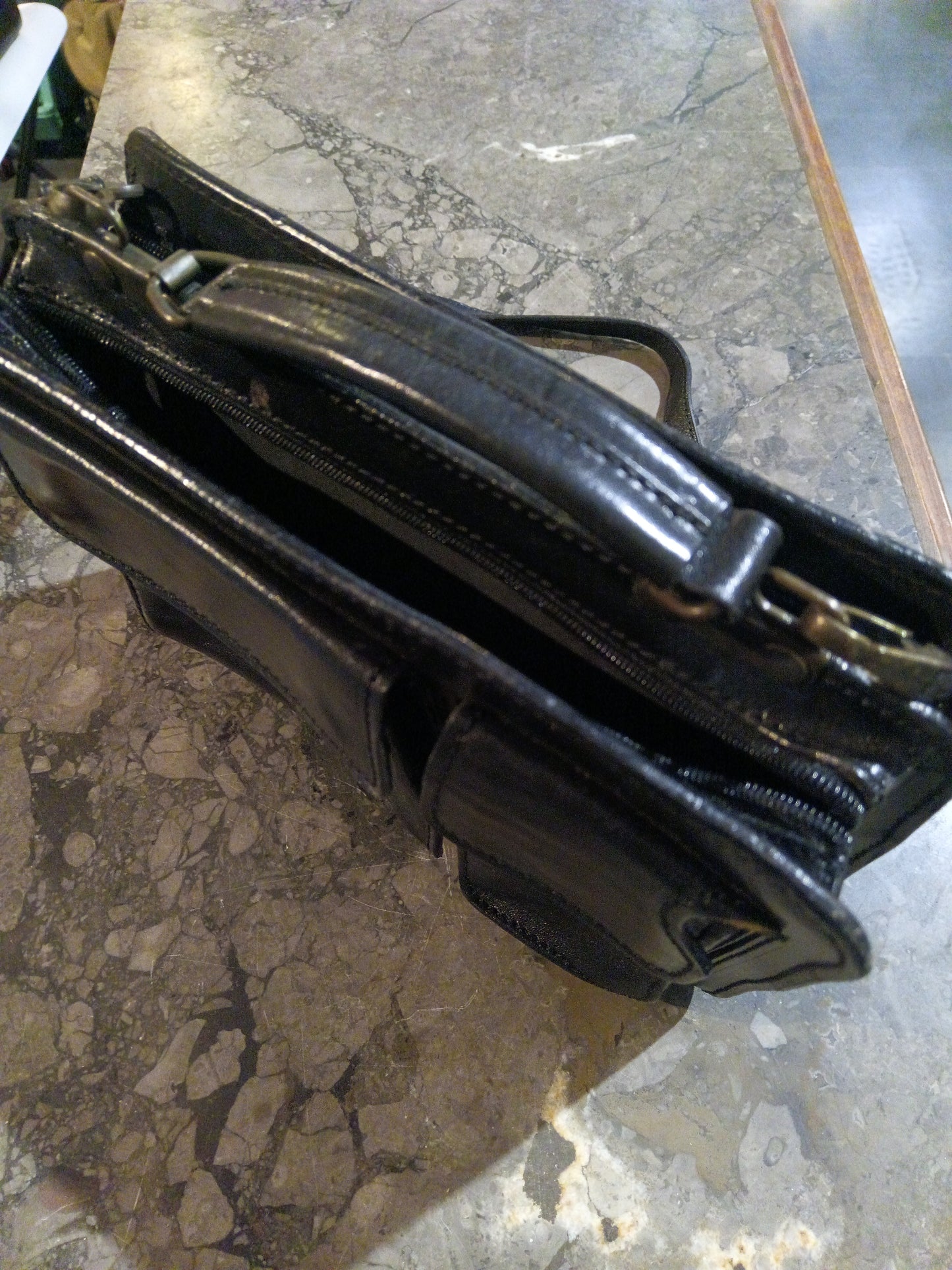 Borsa Postina Pelle Nera