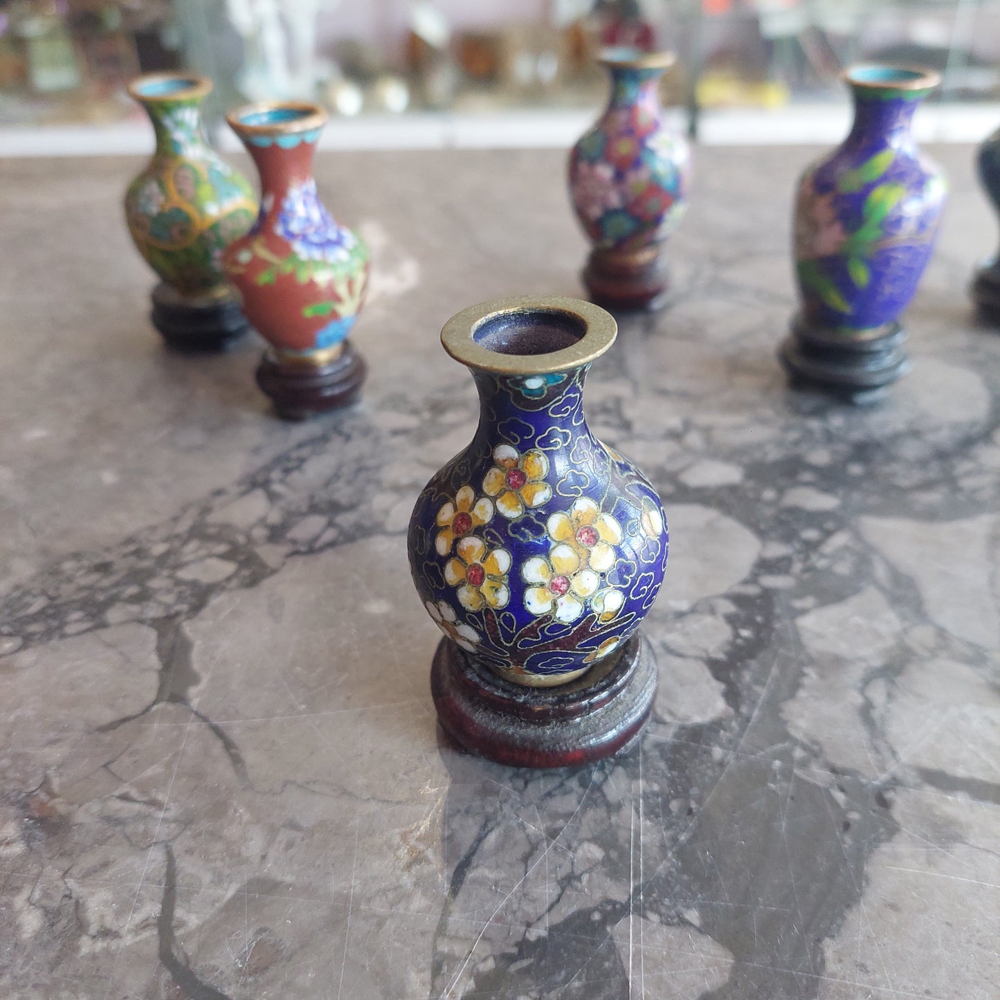 Mini Vasetto Cloisonnè Cinese