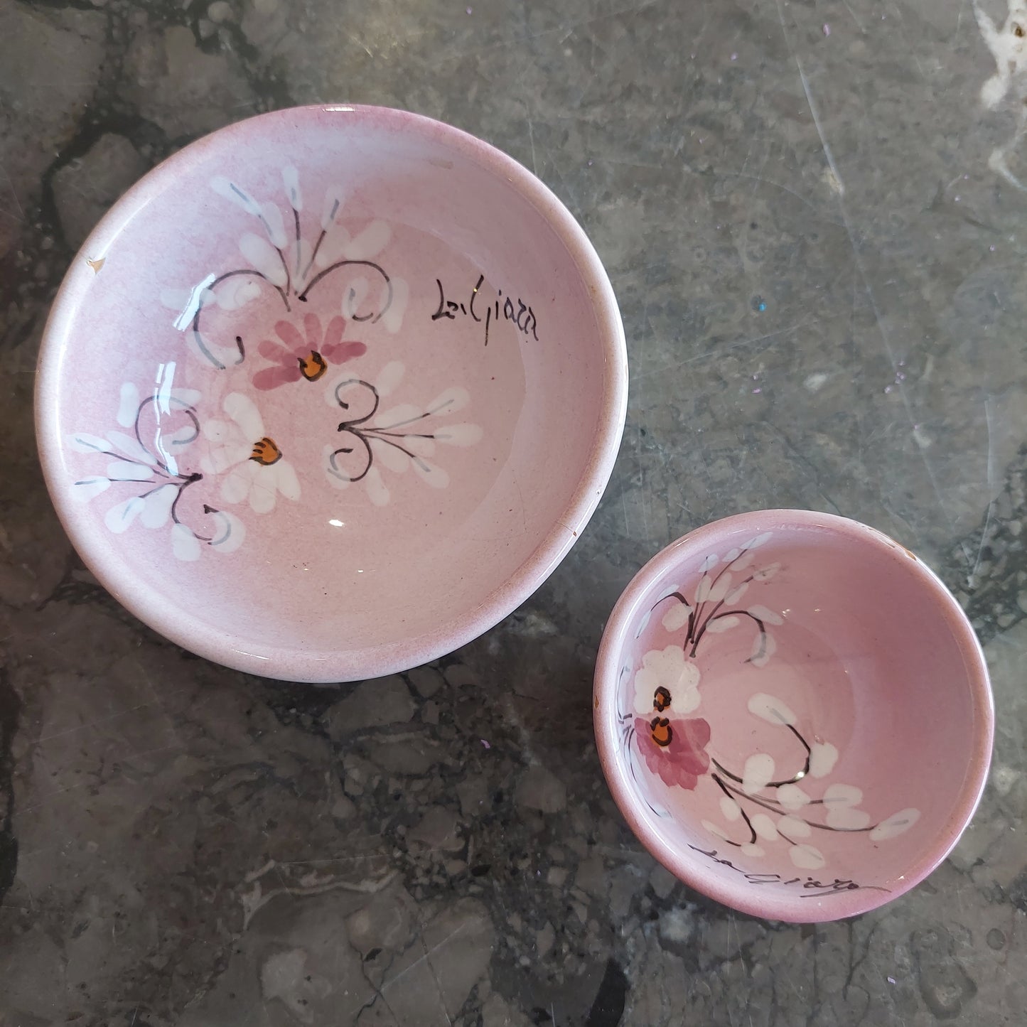 Set/2 Ciotoline Ceramica La Giara Sicilia