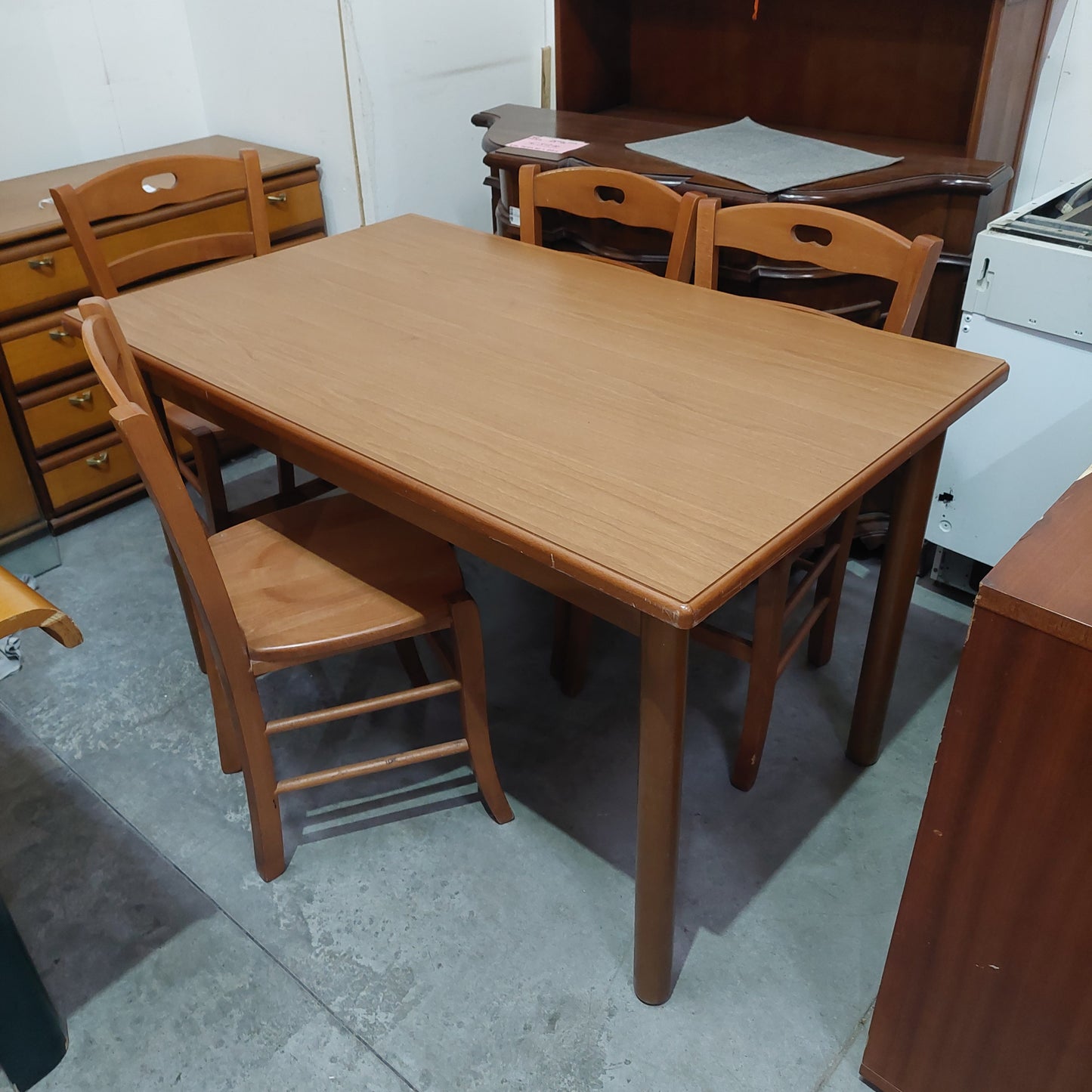 Set/tavolo Ciliegio All. + 4 Sedie Cm135x45x80h