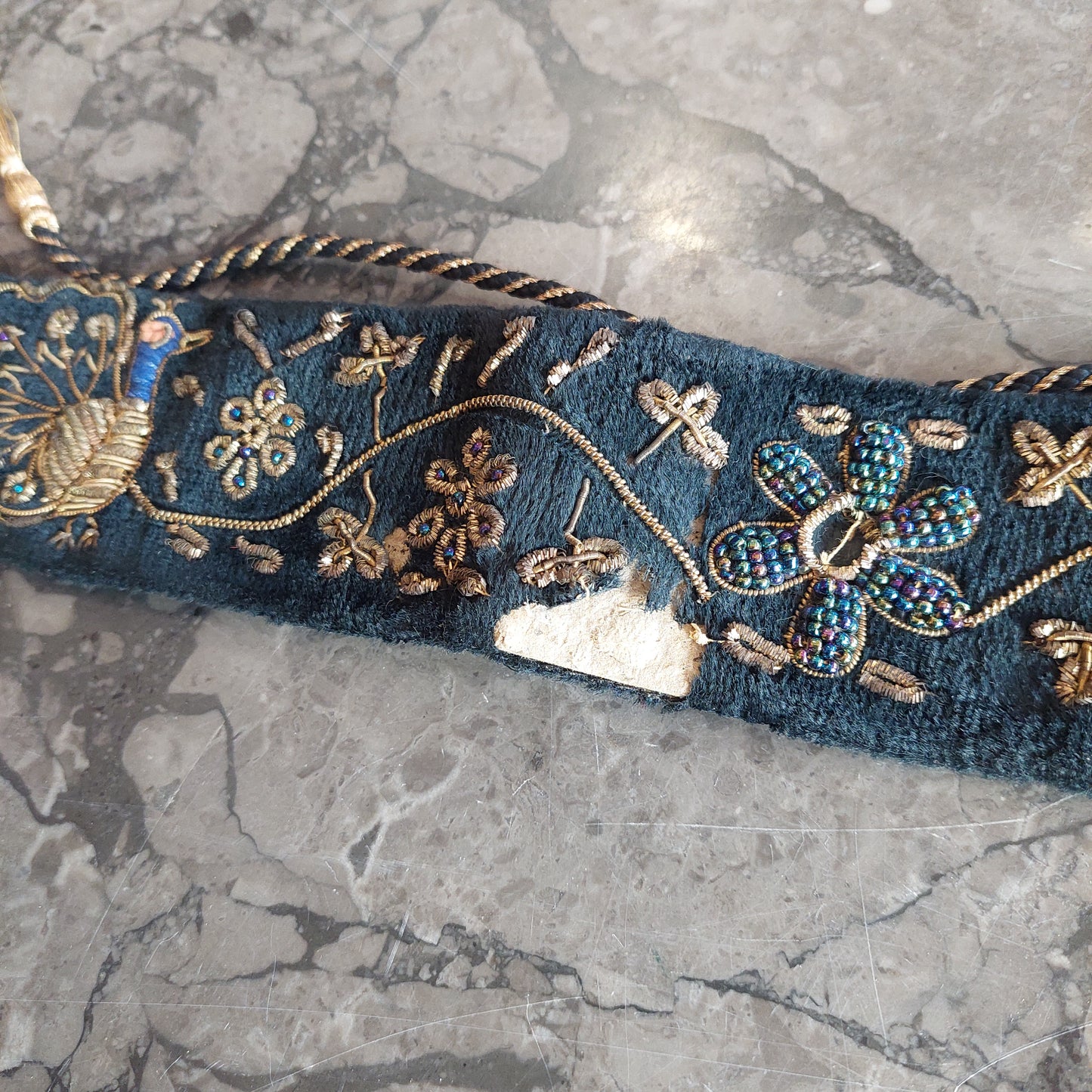 Set/pochette+cintura* Etniche Decoro Pavone