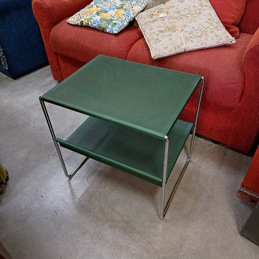 Tavolino Metallo Verde 2/r Cm49x38x49h