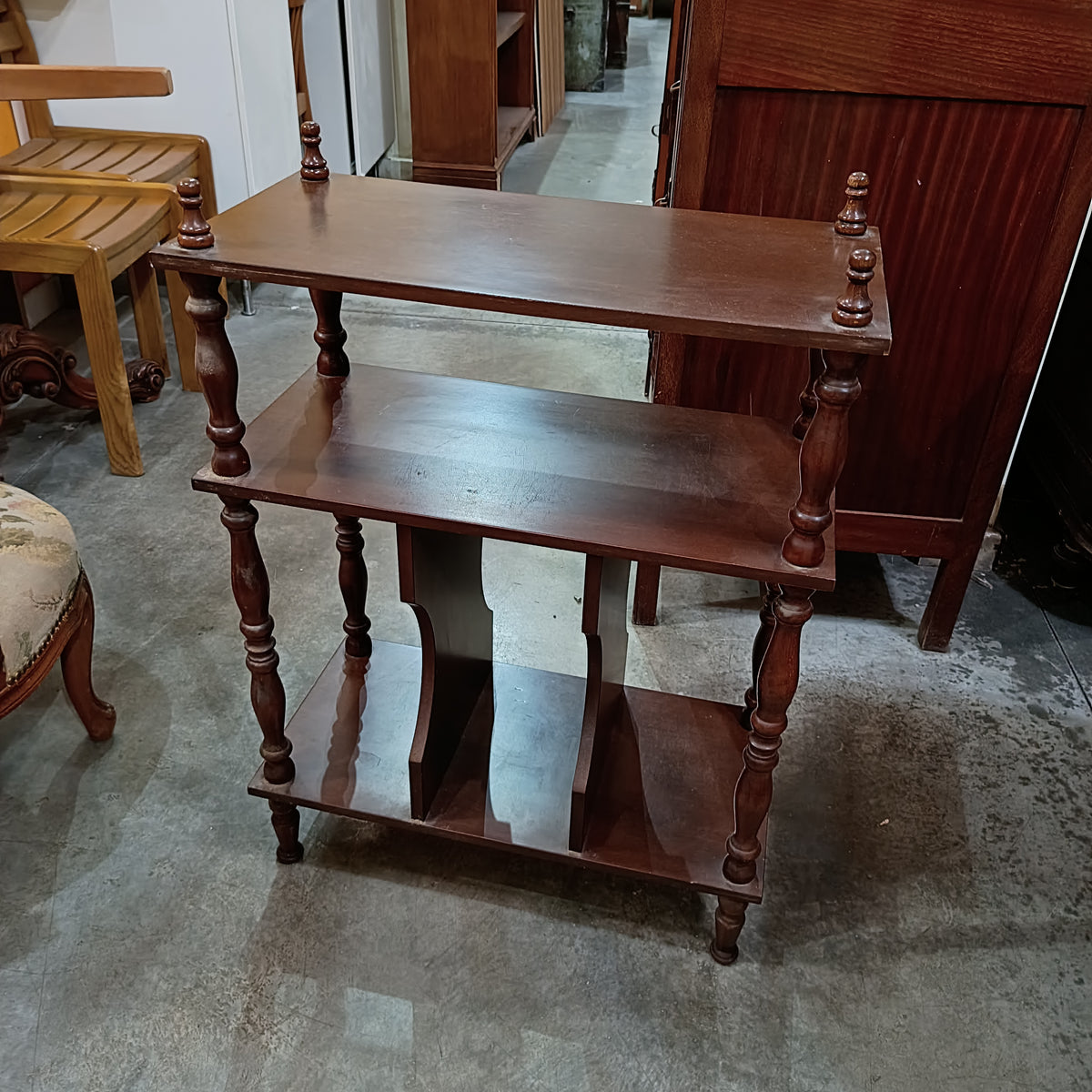 Etagére* In Noce 3 Piani Cm60x30x84