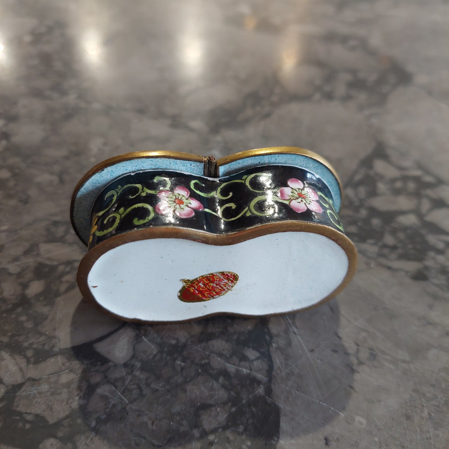 Mini Scatolina Doppia Cloisonnè Cinese