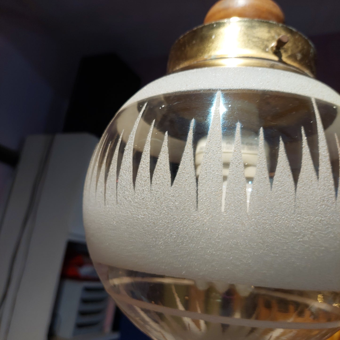 Lampadario Sfera Vetro Satinato 1 Luce