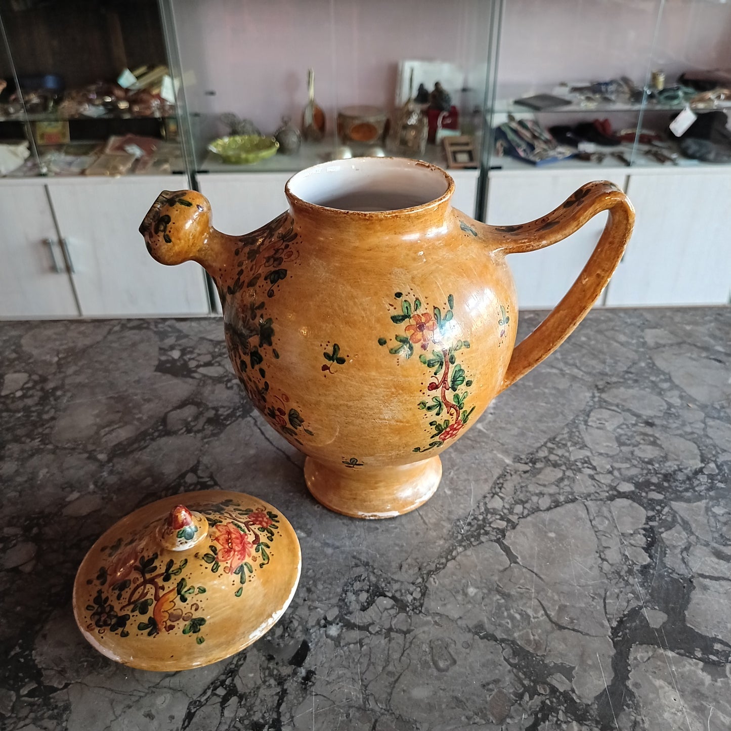 Brocca Ceramica C.a. Rossi Gubbio Primi 900