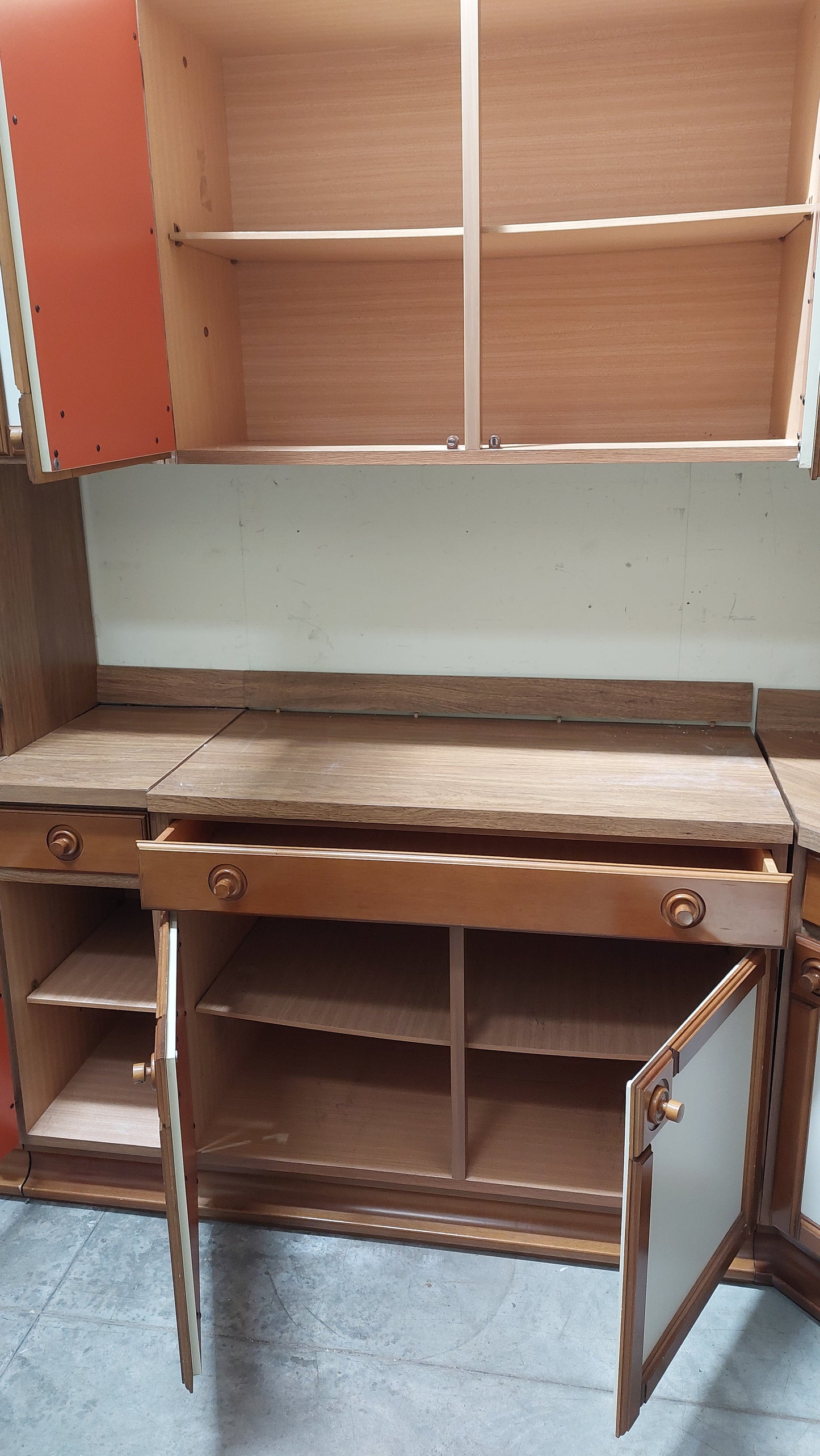 Cucina Angolare Legno Bicolore Cm260+335