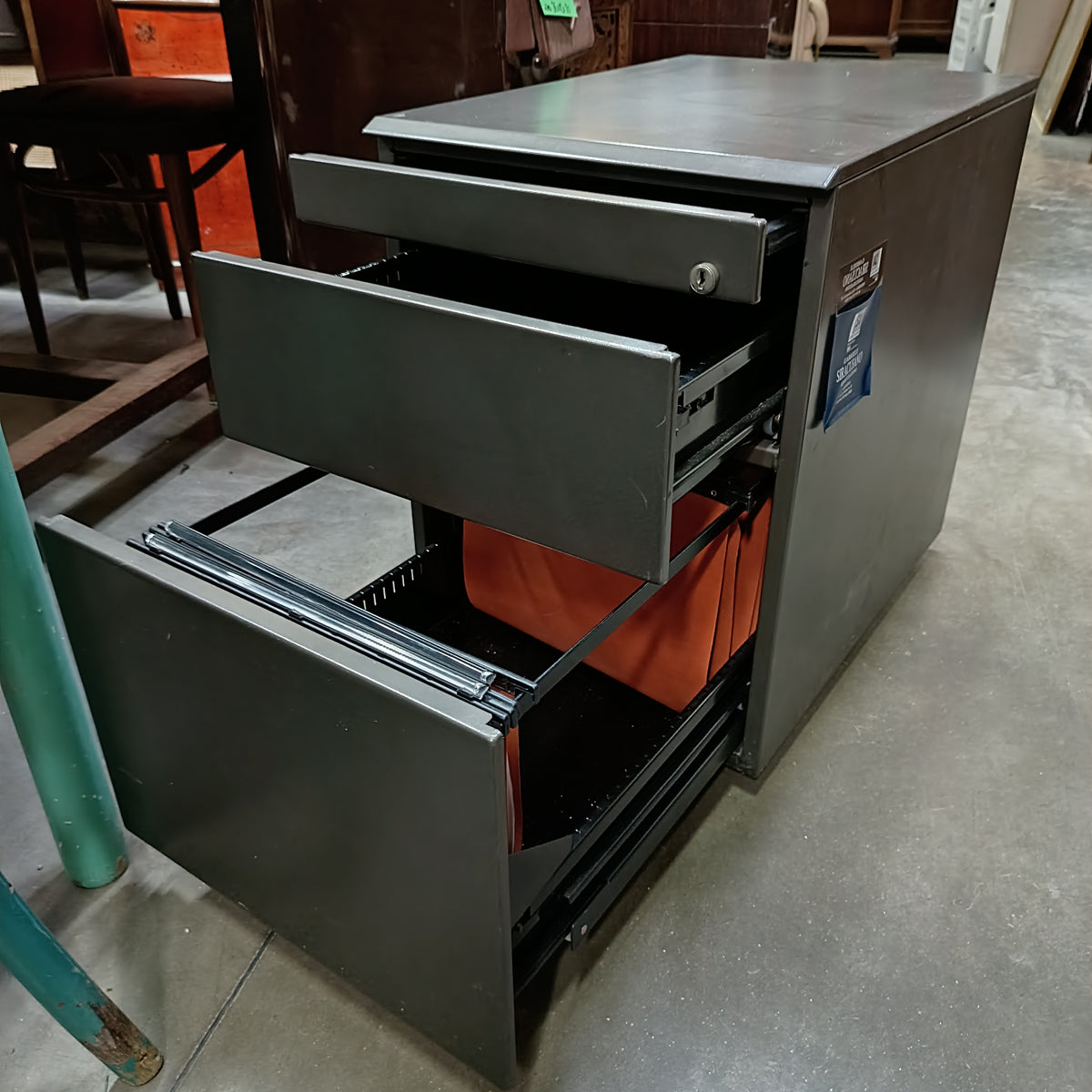 Cassettierina Da Ufficio Metallo 3/c Cm40x57x57h