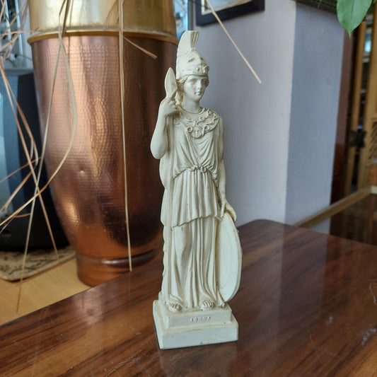Statua Atena Dea Greca Resina Cm6,5x5,5x26h