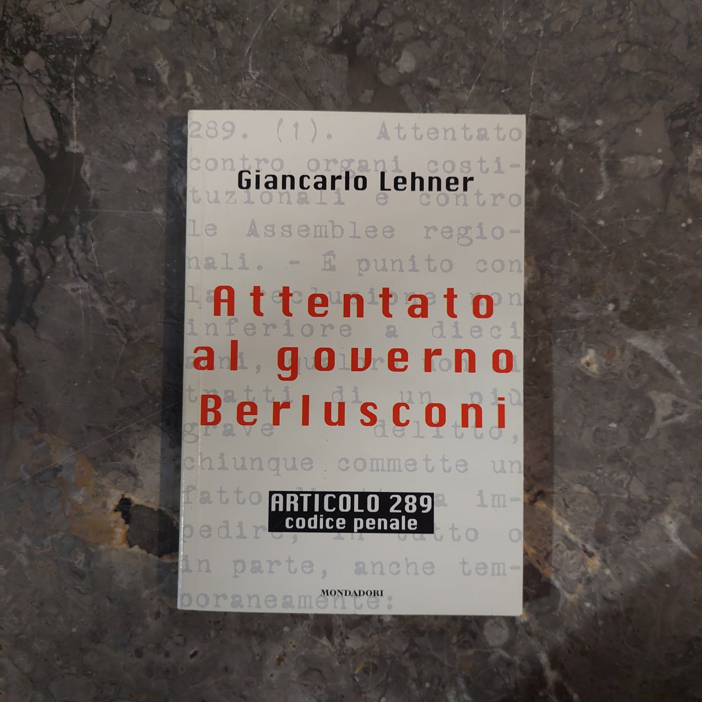 Attentato Al Governo Berlusconi  - G. Lehner