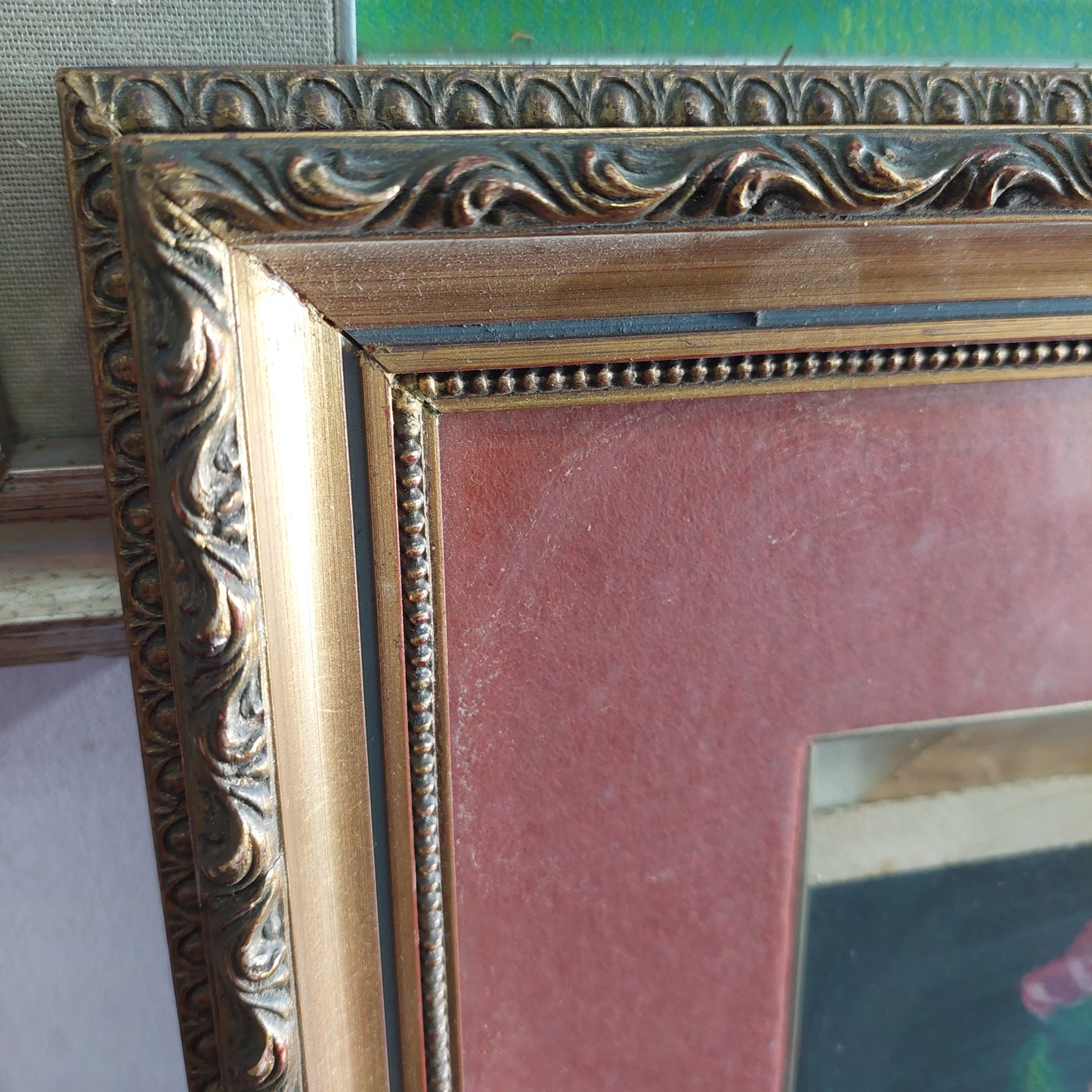 Q/fiori * Cornice Oro Cm44x52