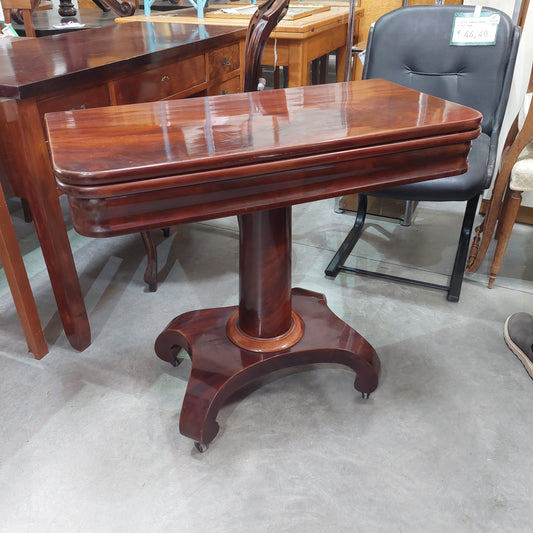 Consolle/tavolino Da Gioco "a Libro" St. Inglese '800 Cm86x43x76h