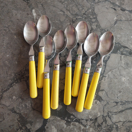Set/8 Cucchiai Pintinox Manico Giallo