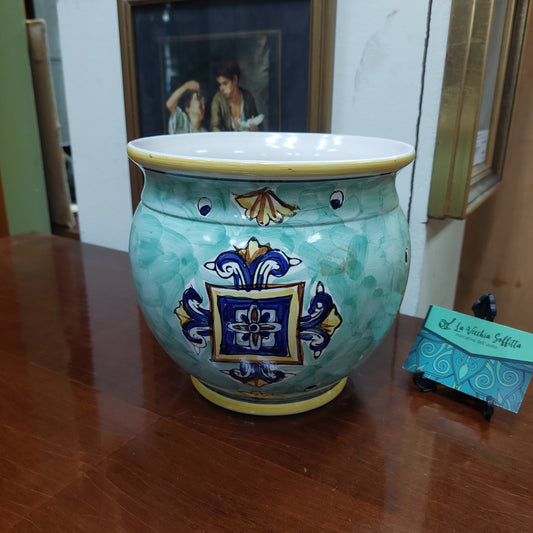 Cachepot Ceramica Dipinta A Mano