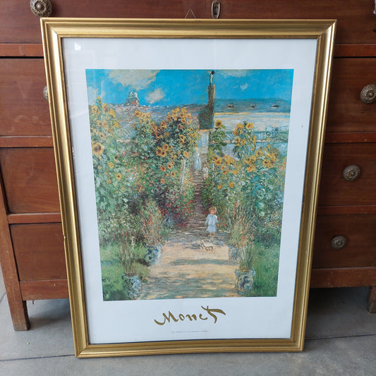 Quadro Poster Stampa Monet Cornice* Dorata