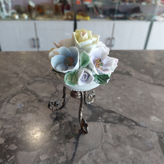 Soprammobile Fiori Porcellana * Capodimonte