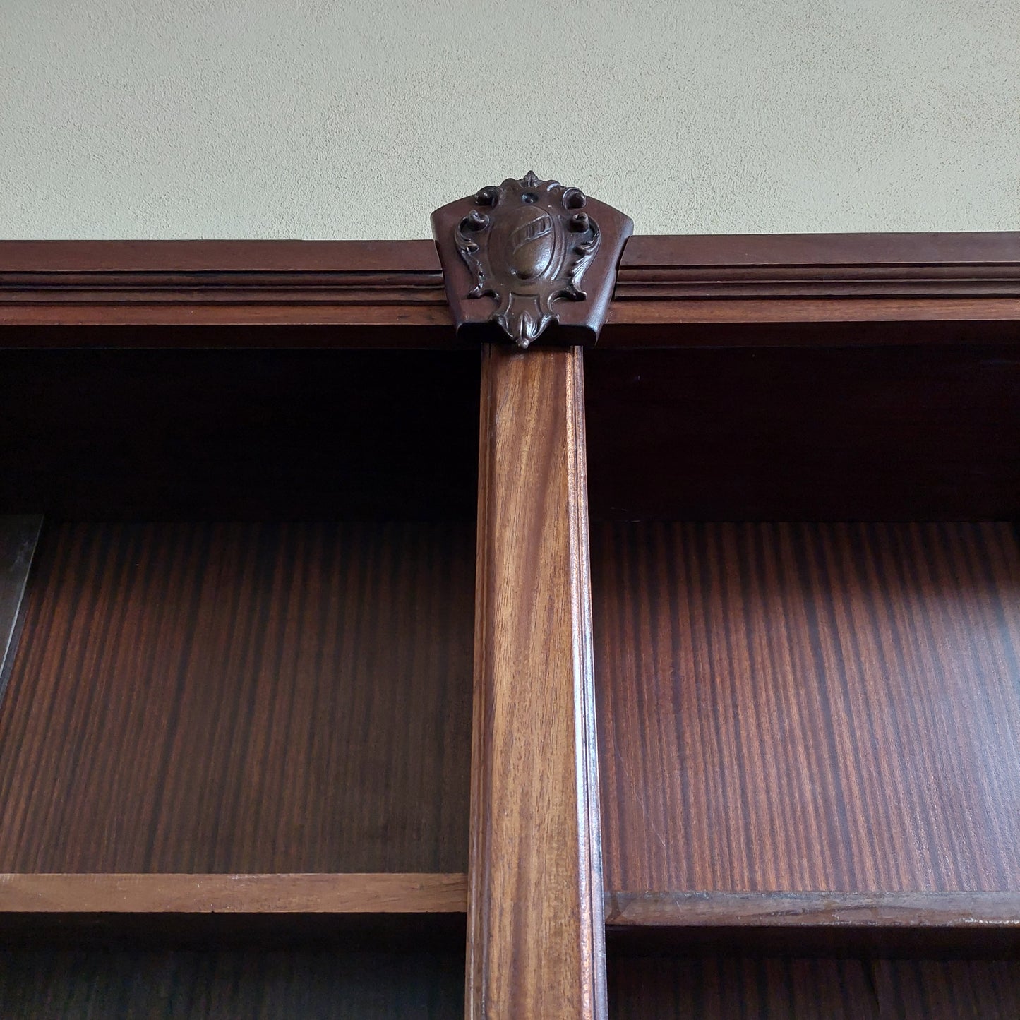 Libreria Legno Massello Mogano 8/s 8/r Cm347x35x262