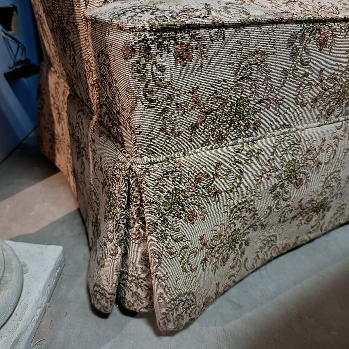 Poltrona Tessuto Fiori Anni '50