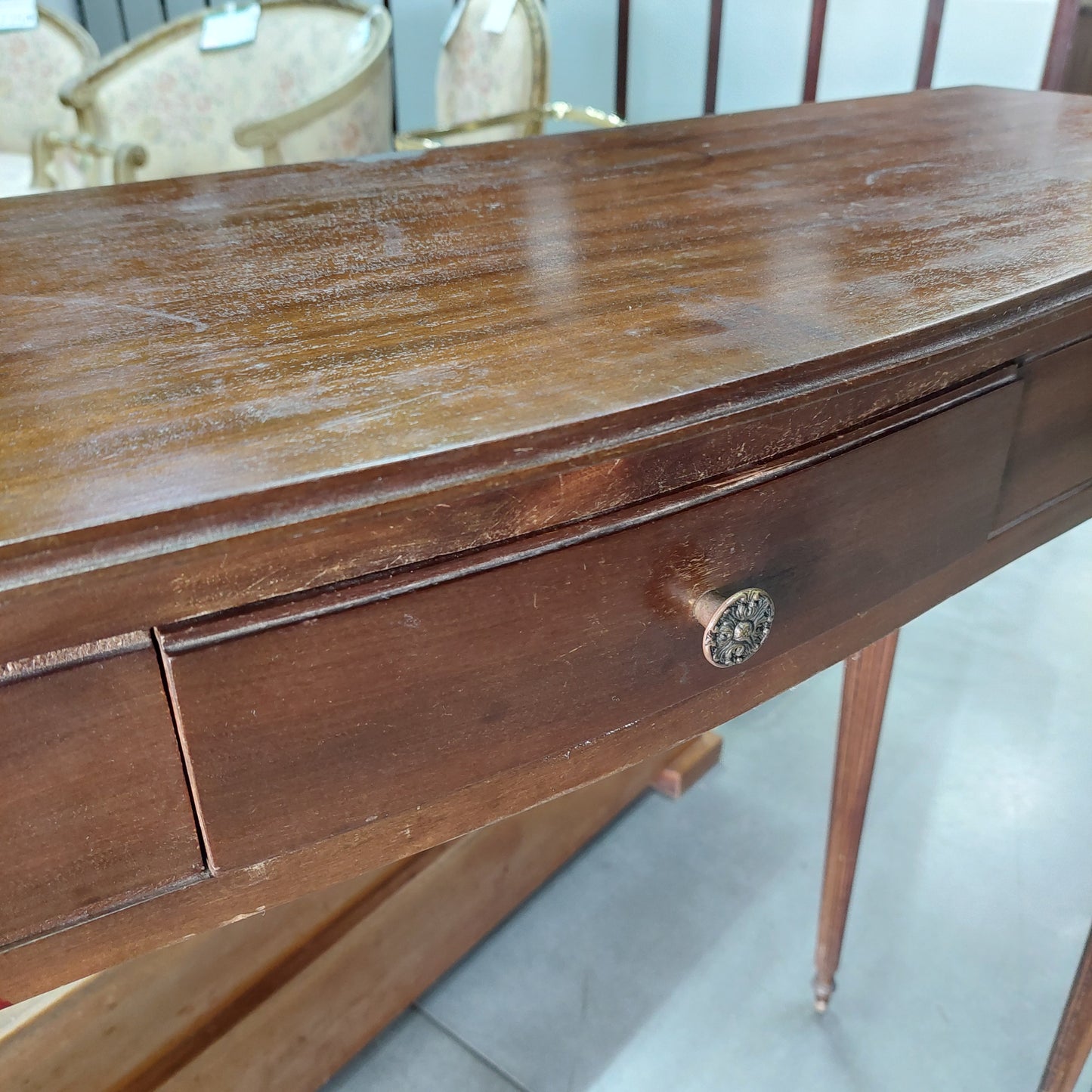 Consolle Legno Anni 50 Cm105x32x87h