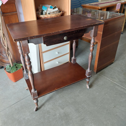 Carrellino Porta-tv Noce 1/c Cm40x75x79