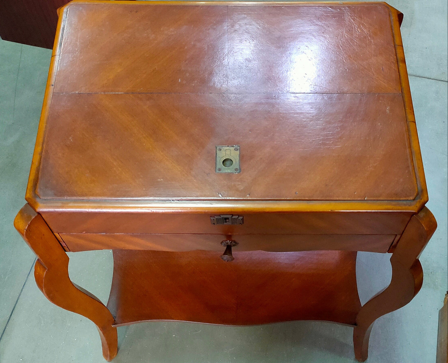 Tavolino Antico Portalavoro Cm65x48x74h