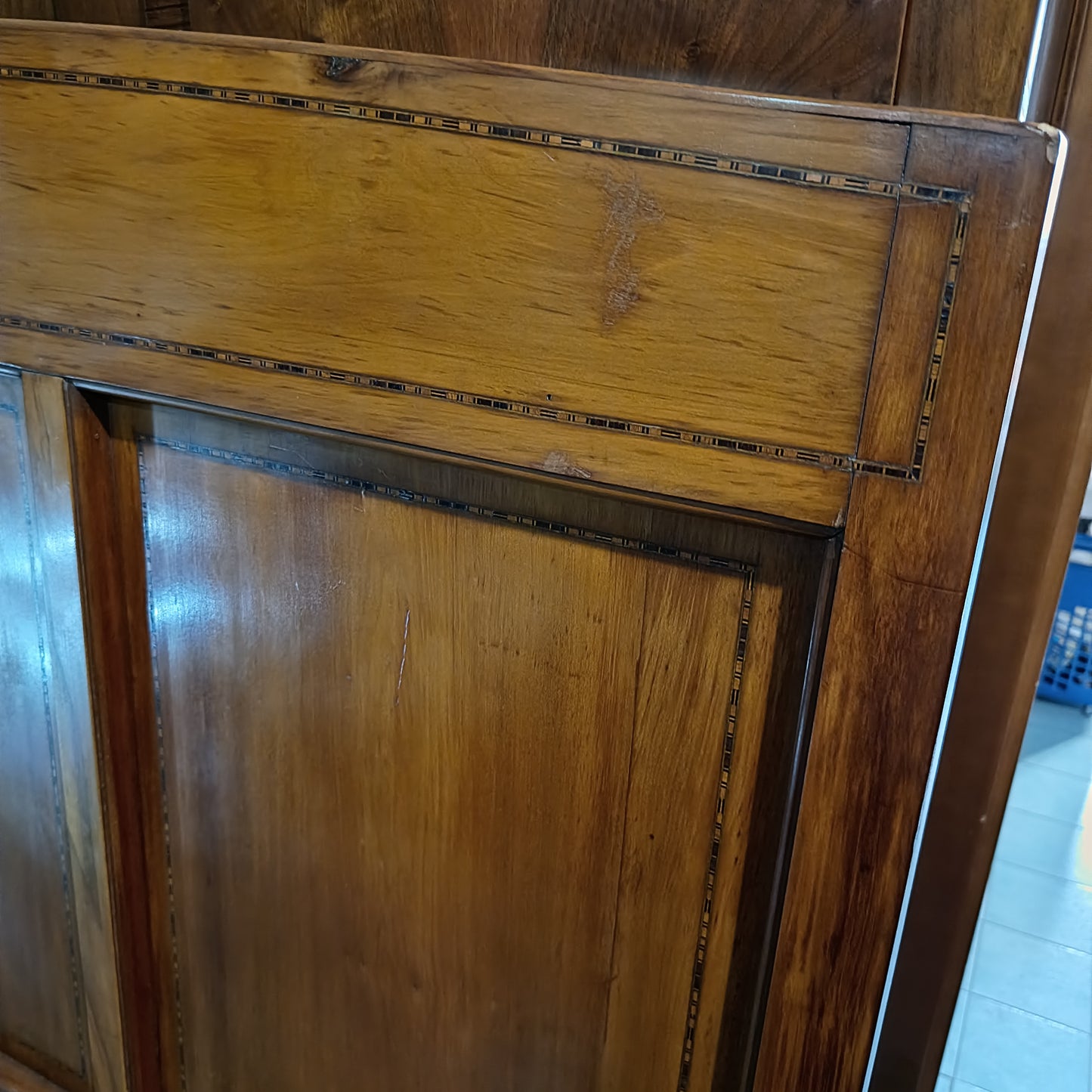 Testiera Letto Matrimoniale Legno Primi '900 Cm169x152