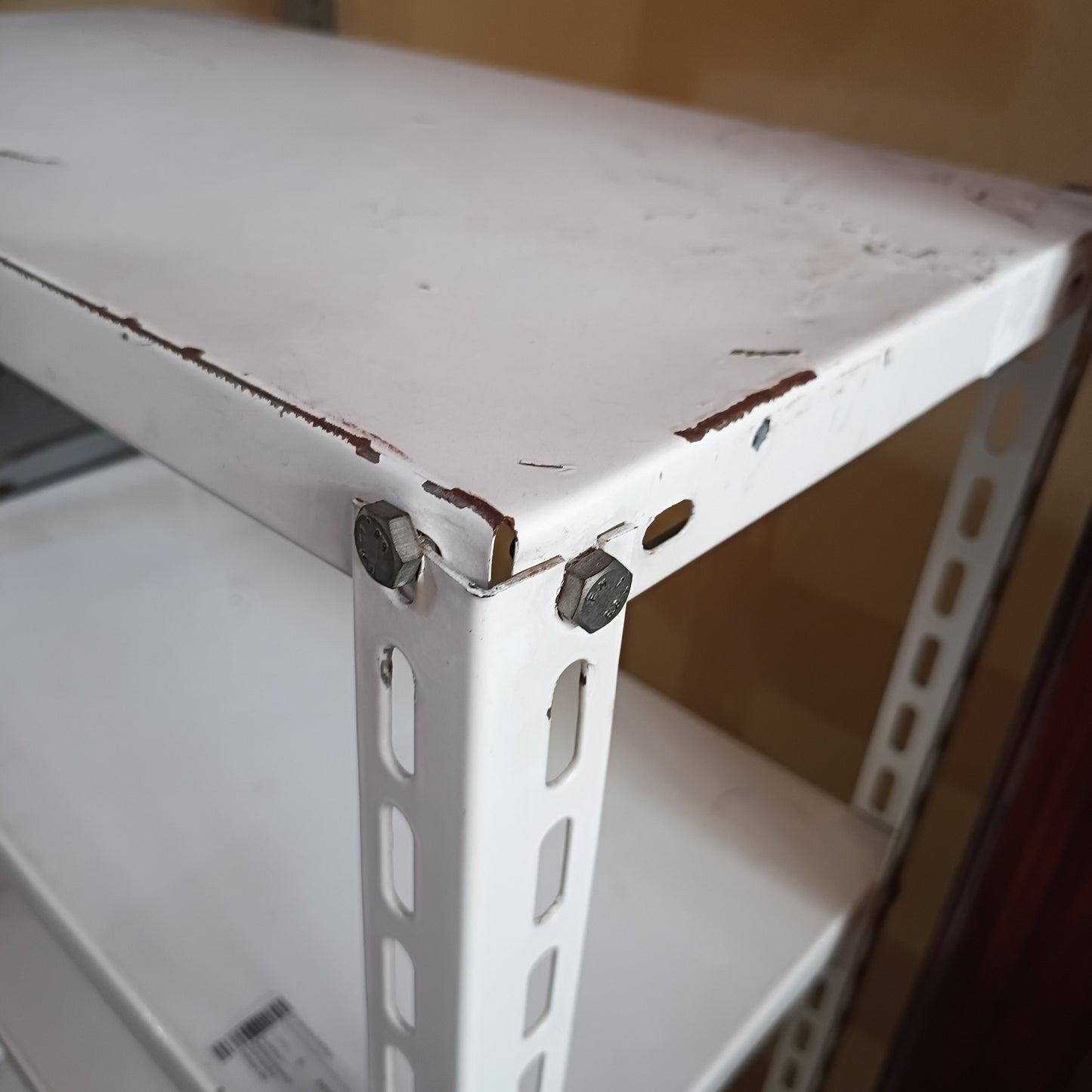 Scaffale * Metallo Bianco Con Ruote 5 Ripiani Cm60x30x146h