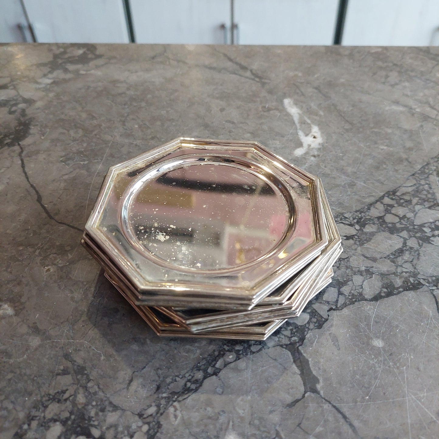 Set/9 Sottobicchieri Silverplated