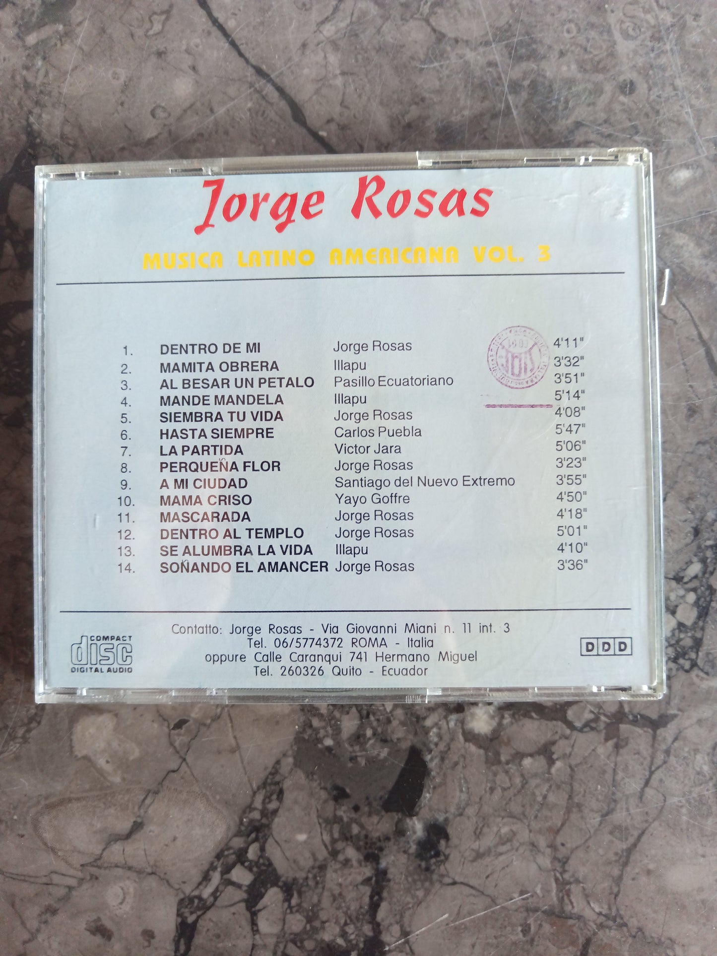 Dentro De Mi - Jorge Rosas