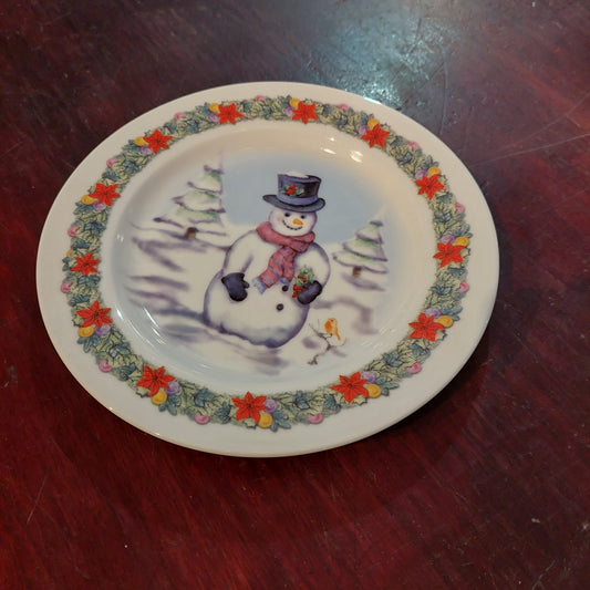 Piattino Aynsley Fine Bone China Snowman