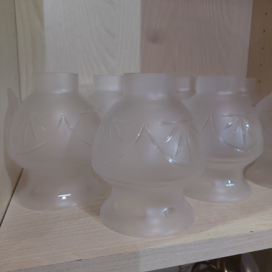 Boccia Per Lampadario Vetro Molato Satinato