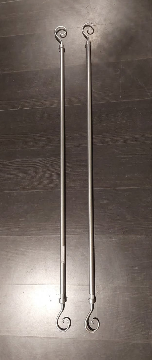 69962 Nome Articolo  Bastone Tenda Estensibile Colore Silver Cm130/240