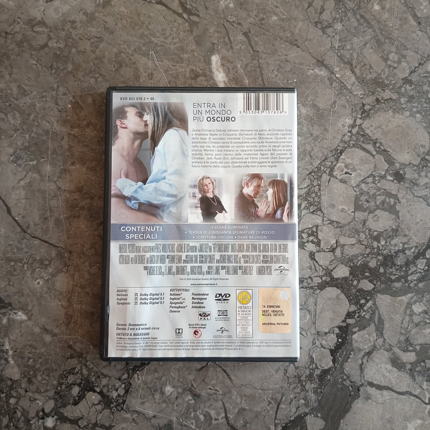 Dvd/cinquanta Sfumature Di Nero