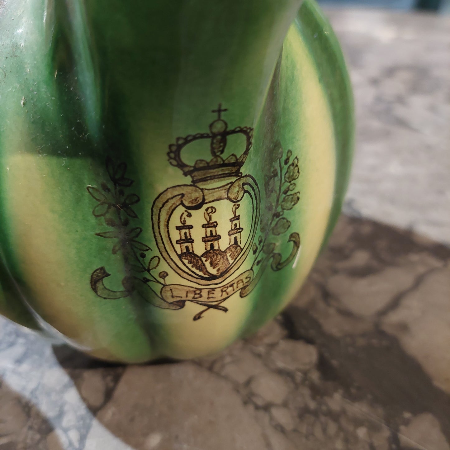 Coppia Brocche Ceramica Repubblica Di San Marino Vintage