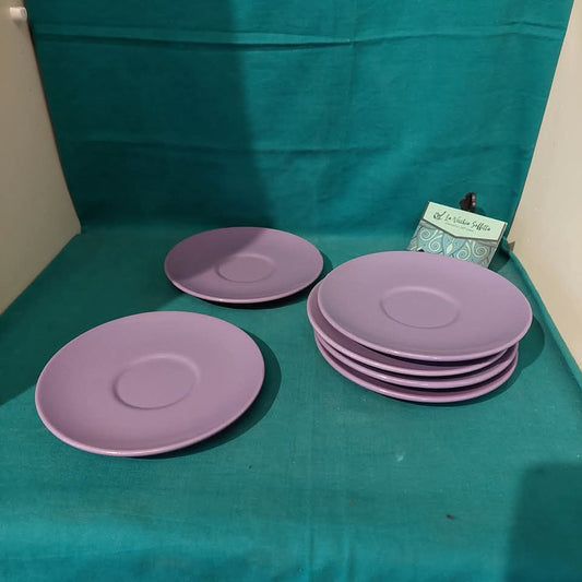 Set/6 Piattini* Ceramica Viola
