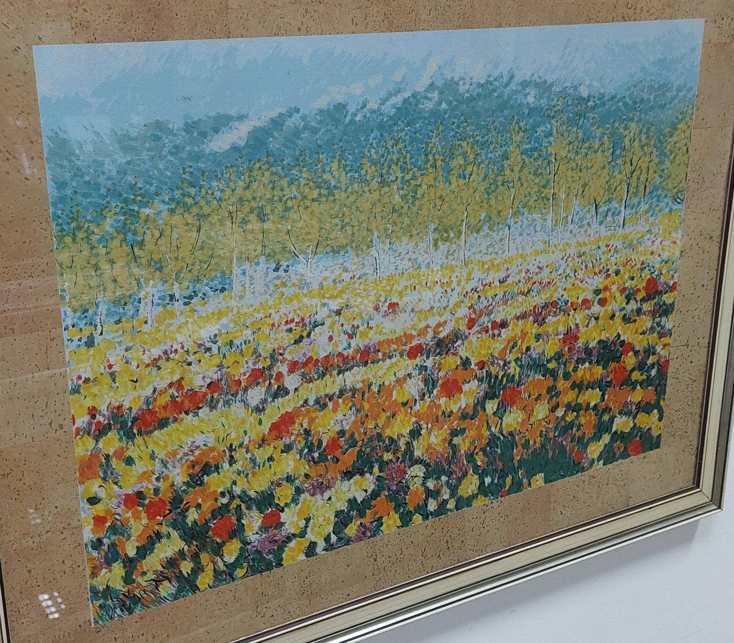 Quadro Campo Di Fiori Di Michele Cascella Cm81,5x61,5