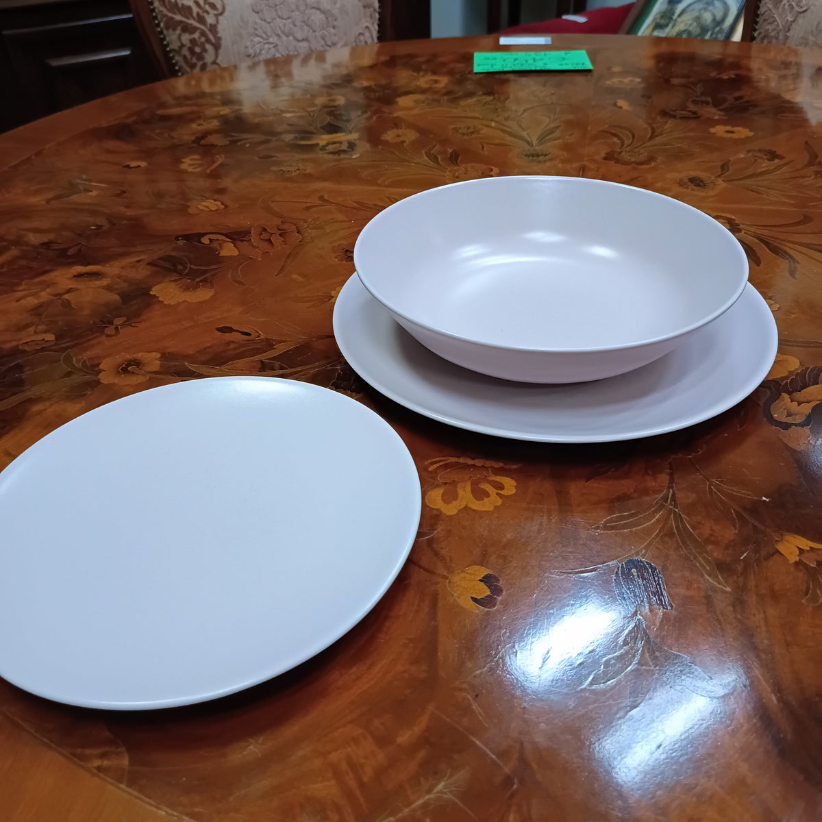 Servizio 15 Piatti Ikea Porcellana Rosa