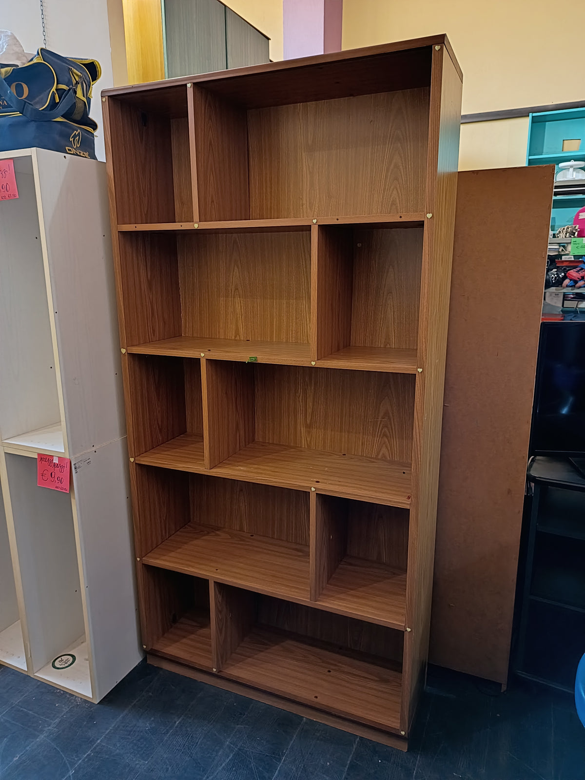 Libreria Colore Rovere Cm100x33x200h
