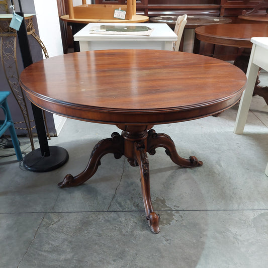 Tavolo Legno Tondo All. D120/165x120x78h